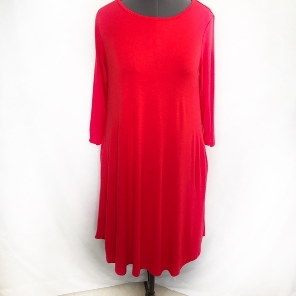 Heathmoor Red Loose Fit Dress. NWT - Picture 1 of 12